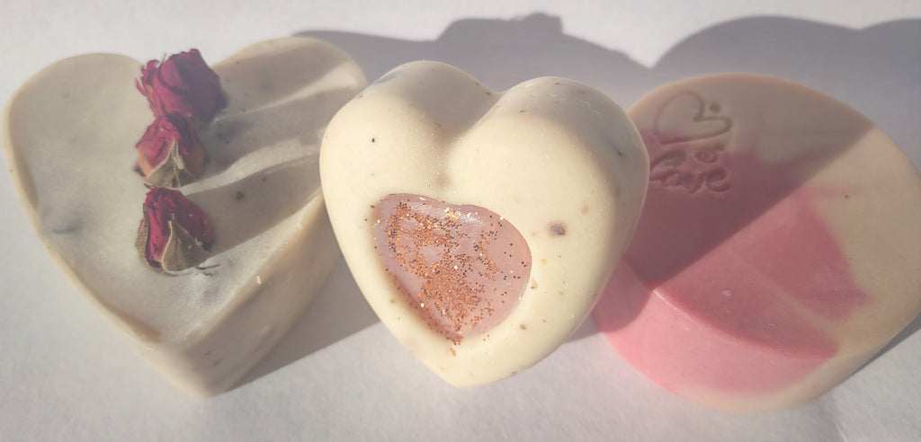 Valentine's Set Roses & Carnation Three [3] Eco-Soap