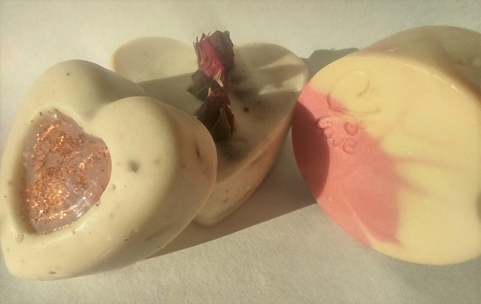 Valentine's Set Roses & Carnation Three [3] Eco-Soap