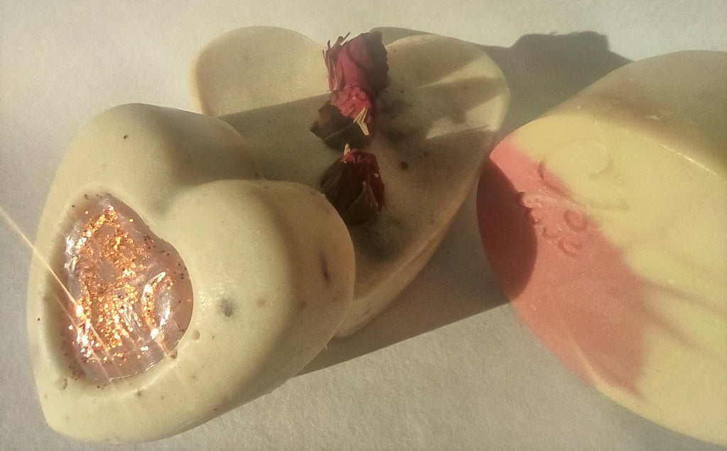 Valentine's Set Roses & Carnation Three [3] Eco-Soap