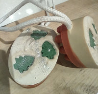 Lavender + Wintergreen Eco-soap on a rope